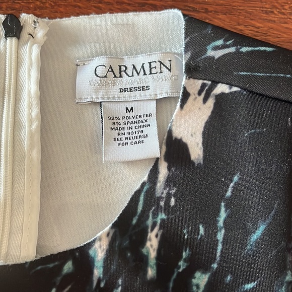NWOT - Carmen Marc Valvo - Shift Dress - Picture 4 of 4